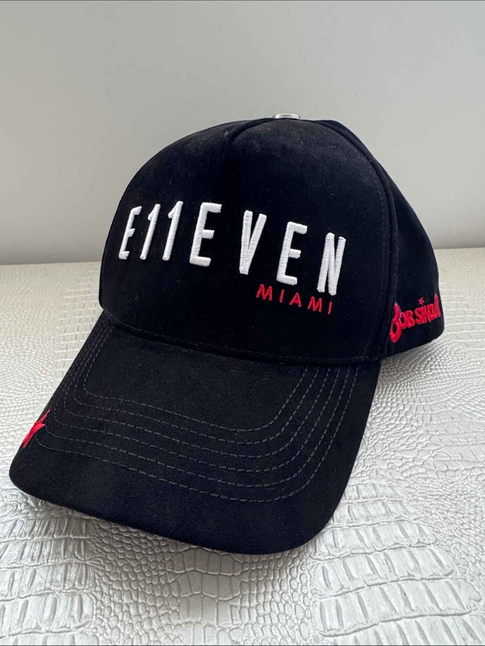 E11EVEN Miami Black Baseball Cap Bob Sinclair Edition